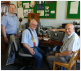 Kev Staley, Dave Thompson and Alf Fisher operating  Vintage Equipment on Bomber Command Memorial Day